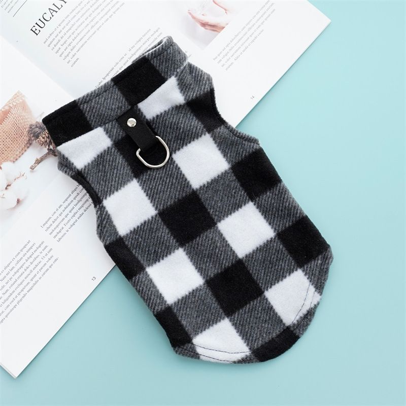 White and Black Plaid
